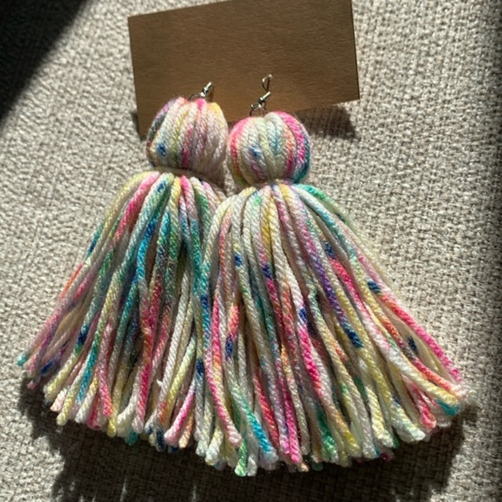 Tassel Yarn Earrings